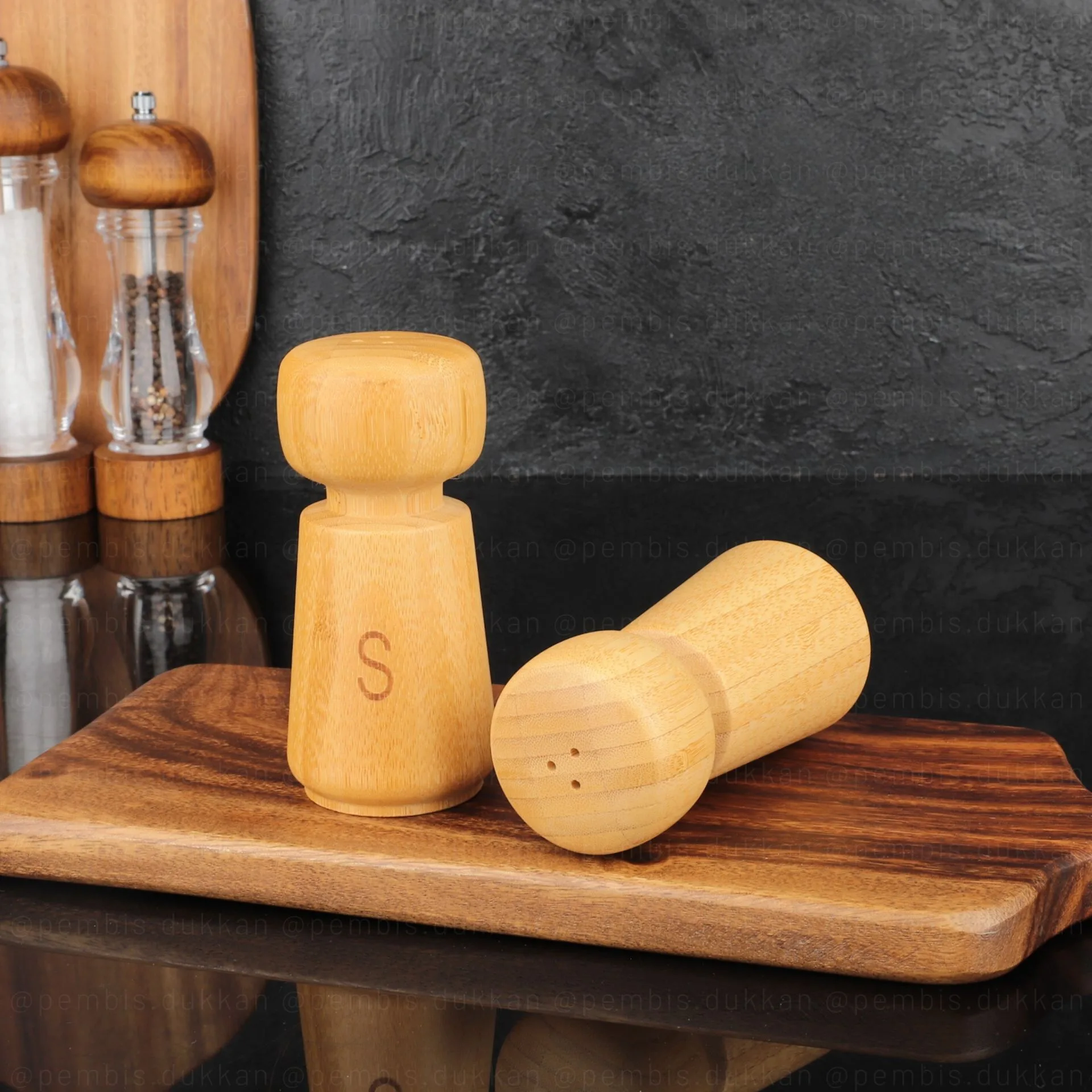 1 ADET BAMBU BOHEM TUZLUK (7B166)