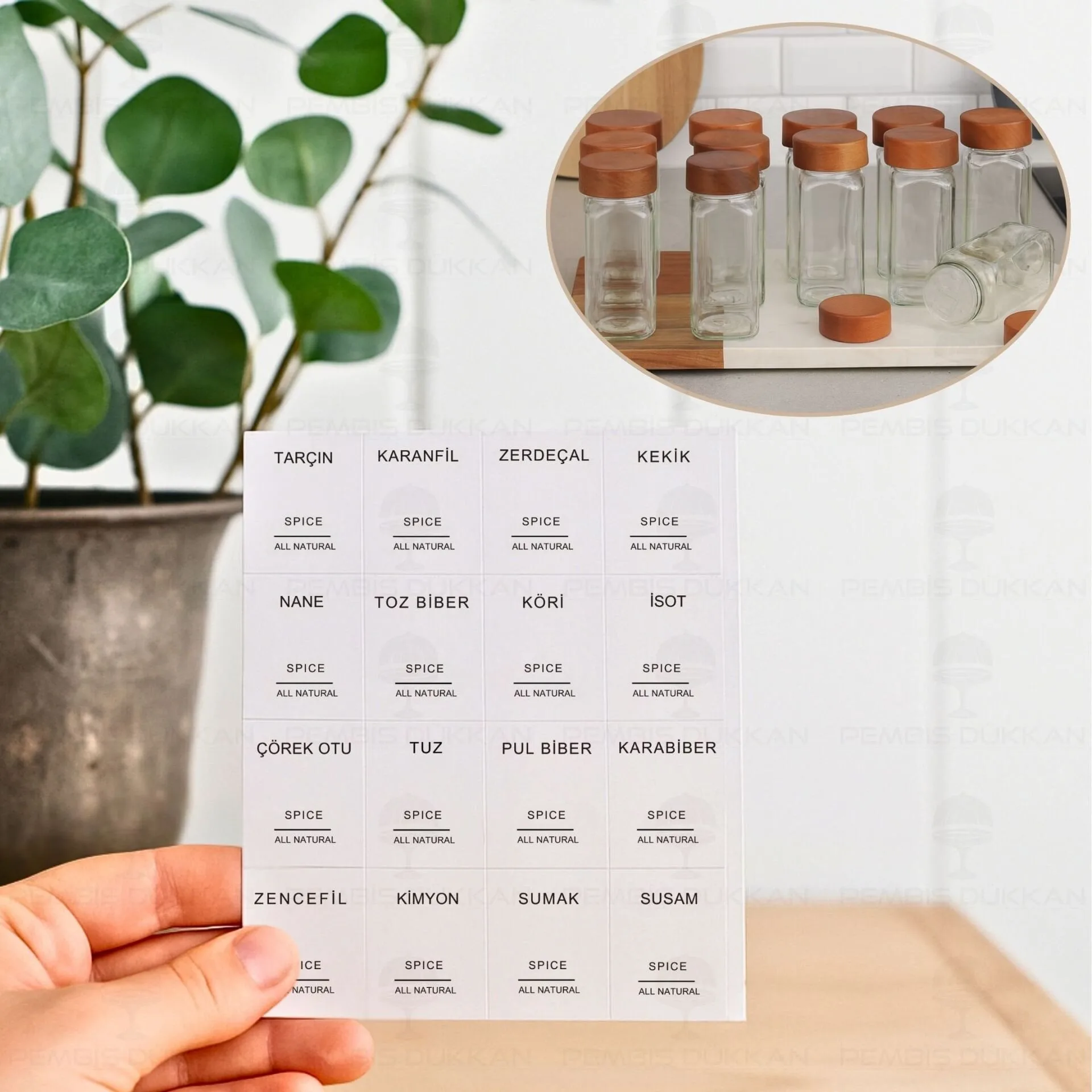 12Lİ BOHEM AKASYA KAPAKLI BAHARATLIK SET (7119009)