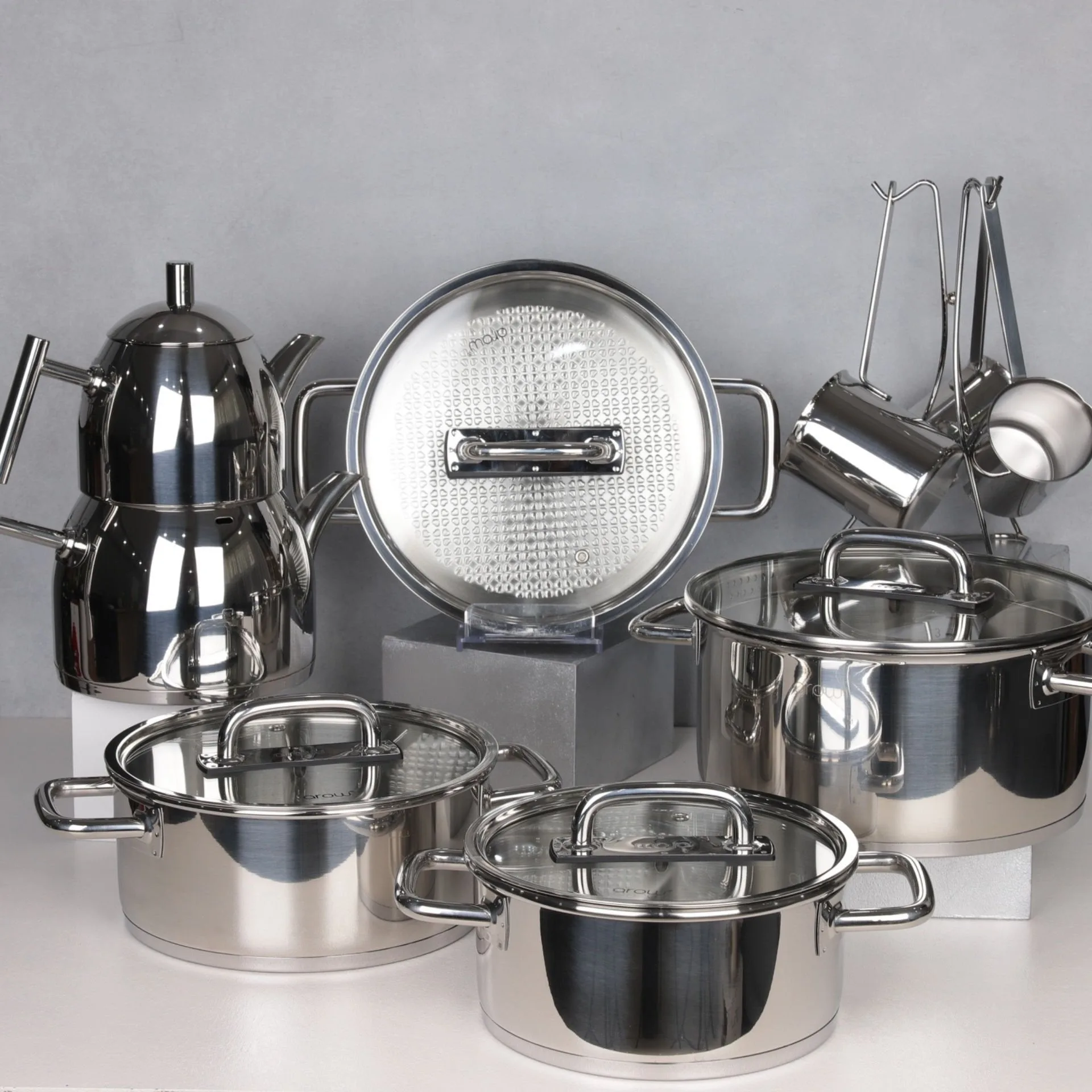 13 PARÇA APOLLO ÇELİK TENCERE SET