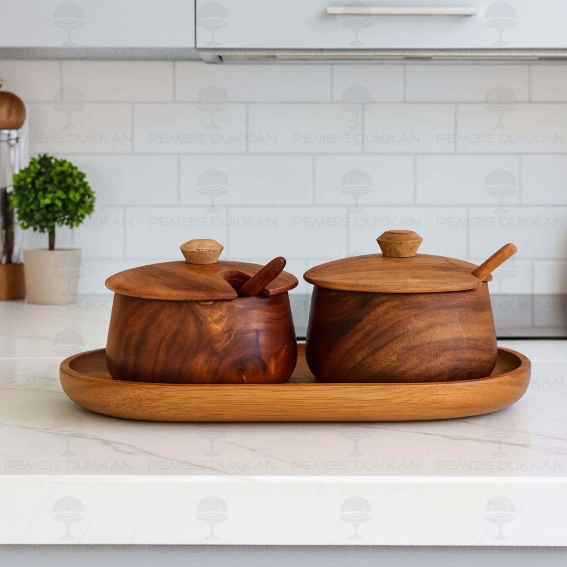 2Lİ AKASYA MELİA BAHARATLIK & REÇELLİK SET (7B135-7B109)
