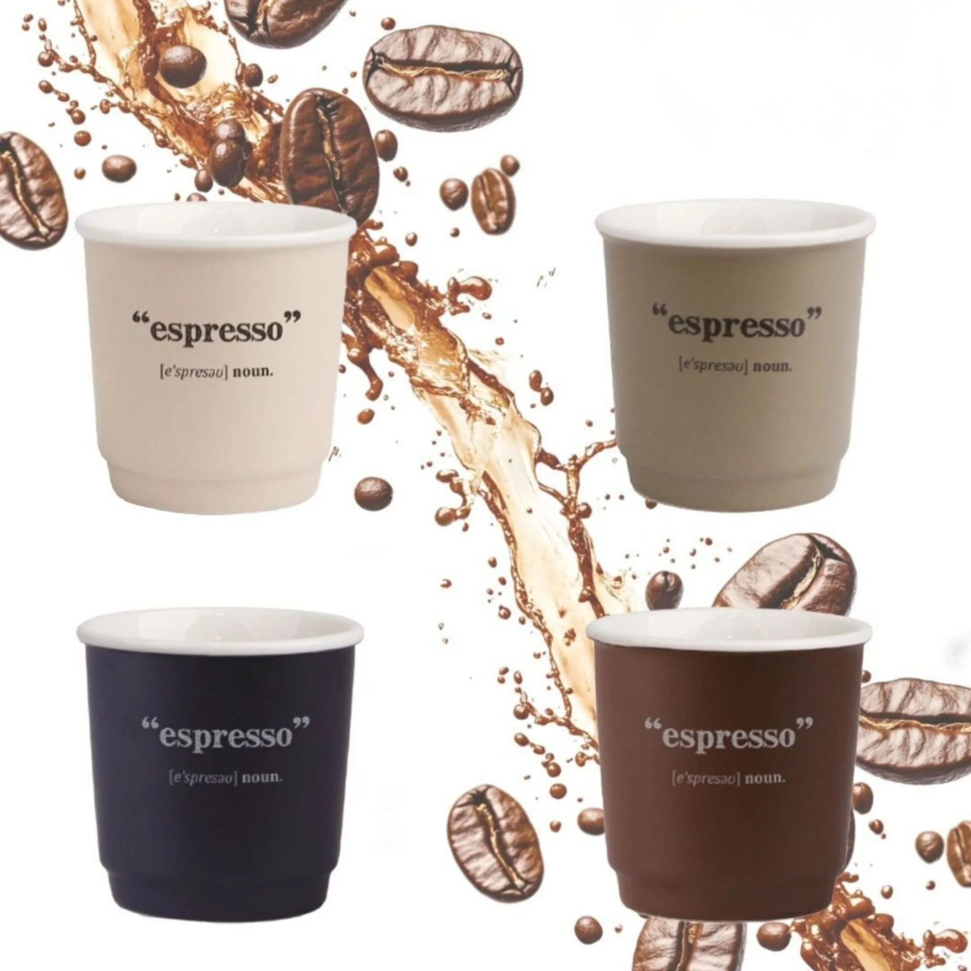 4LÜ MONA PORSELEN ESPRESSO BARDAĞI (5K03)