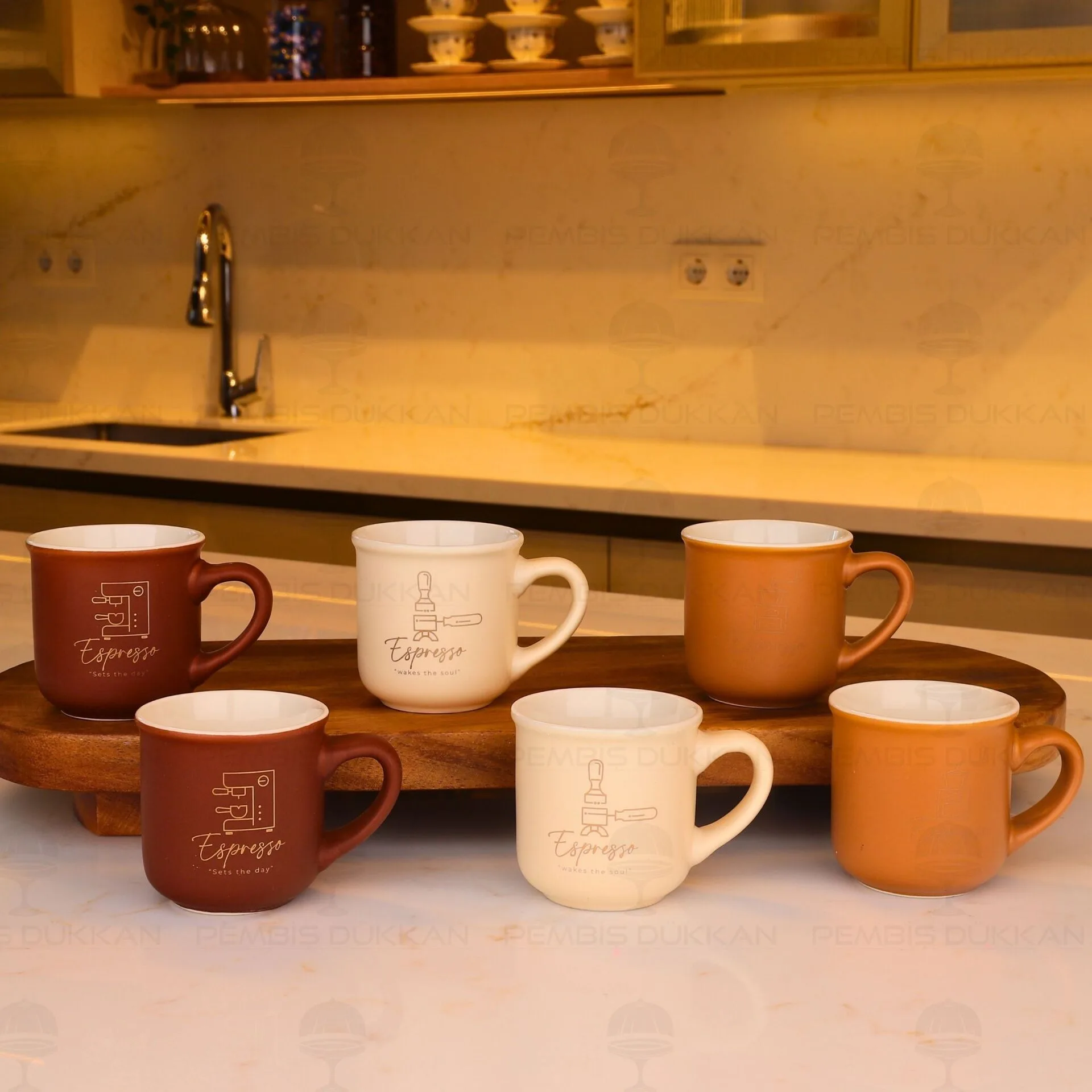 6LI PORSELEN ESPRESSO KUPA (12304)