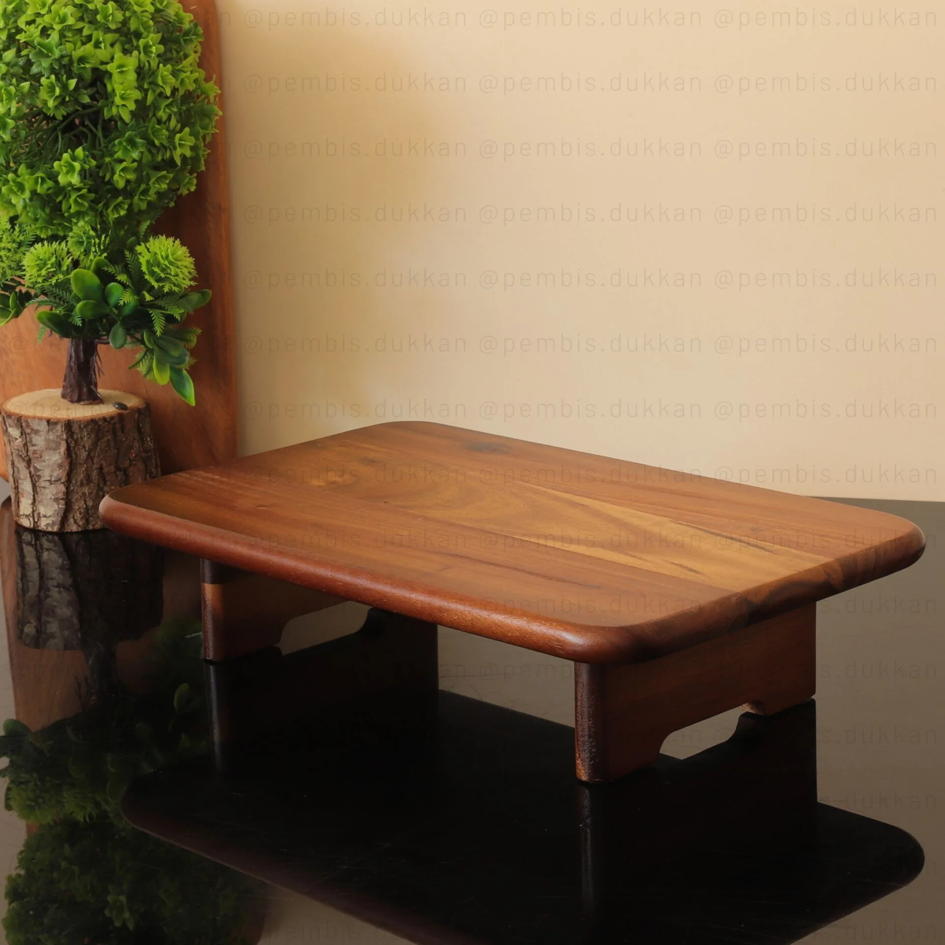 AKASYA DİKDÖRTGEN AYAKLI SOHO KESİM PANO & STAND (7B183)