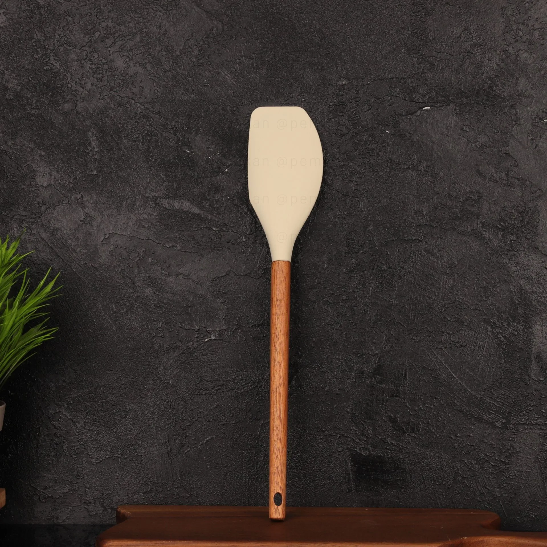 AKASYA SAPLI KREM SİLİKON YAN SPATULA (1198)