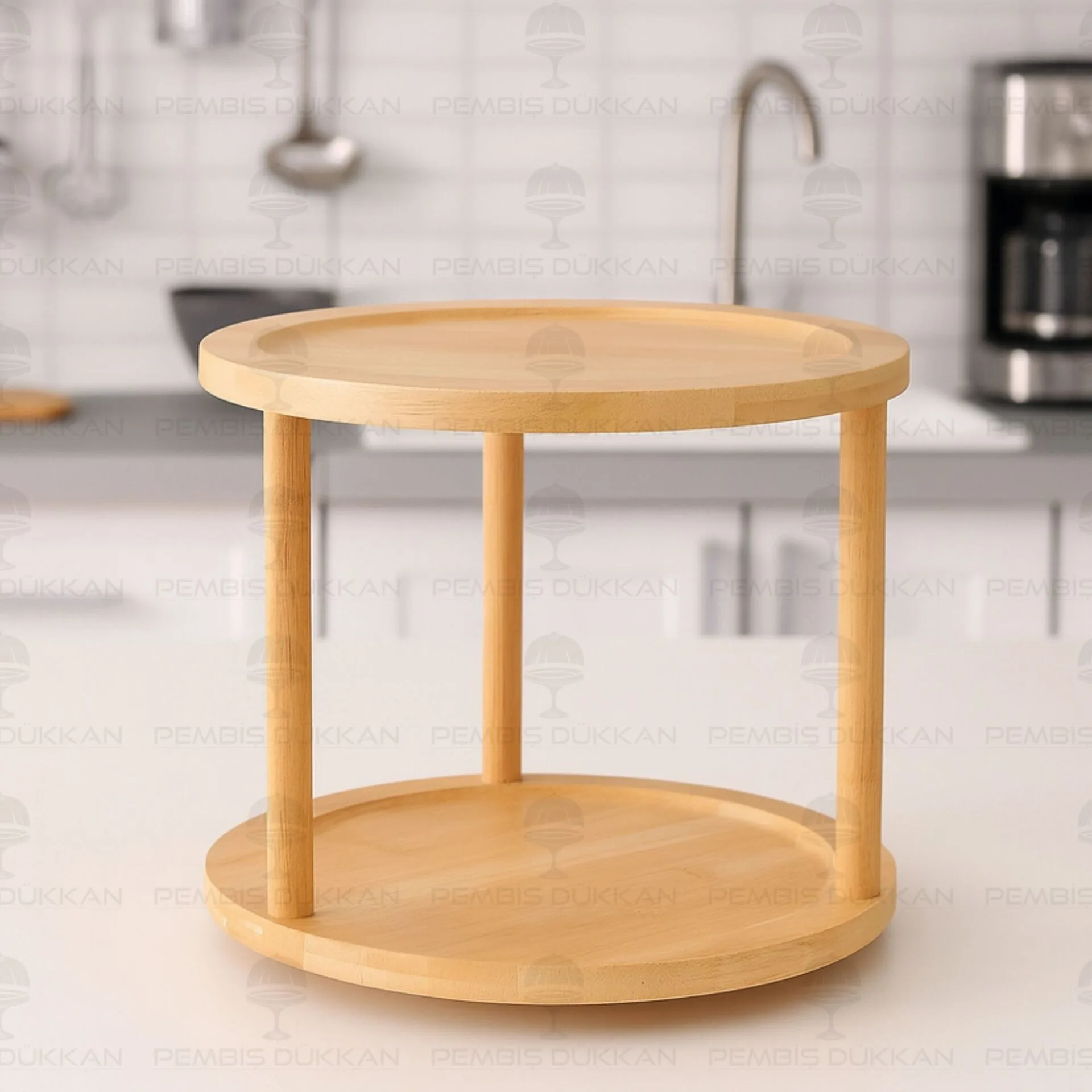 BAMBU 2 KATLI DÖNER MEKANİZMALI STAND & ORGANİZER (426)