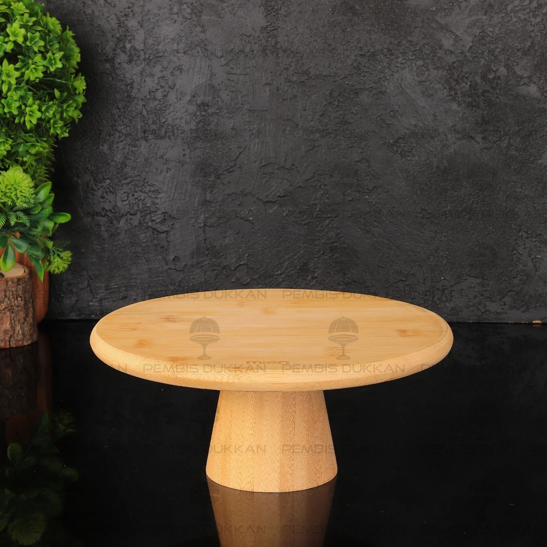 BAMBU 25CM AYAKLI SUNUM & KEK, PASTA STANDI (959)