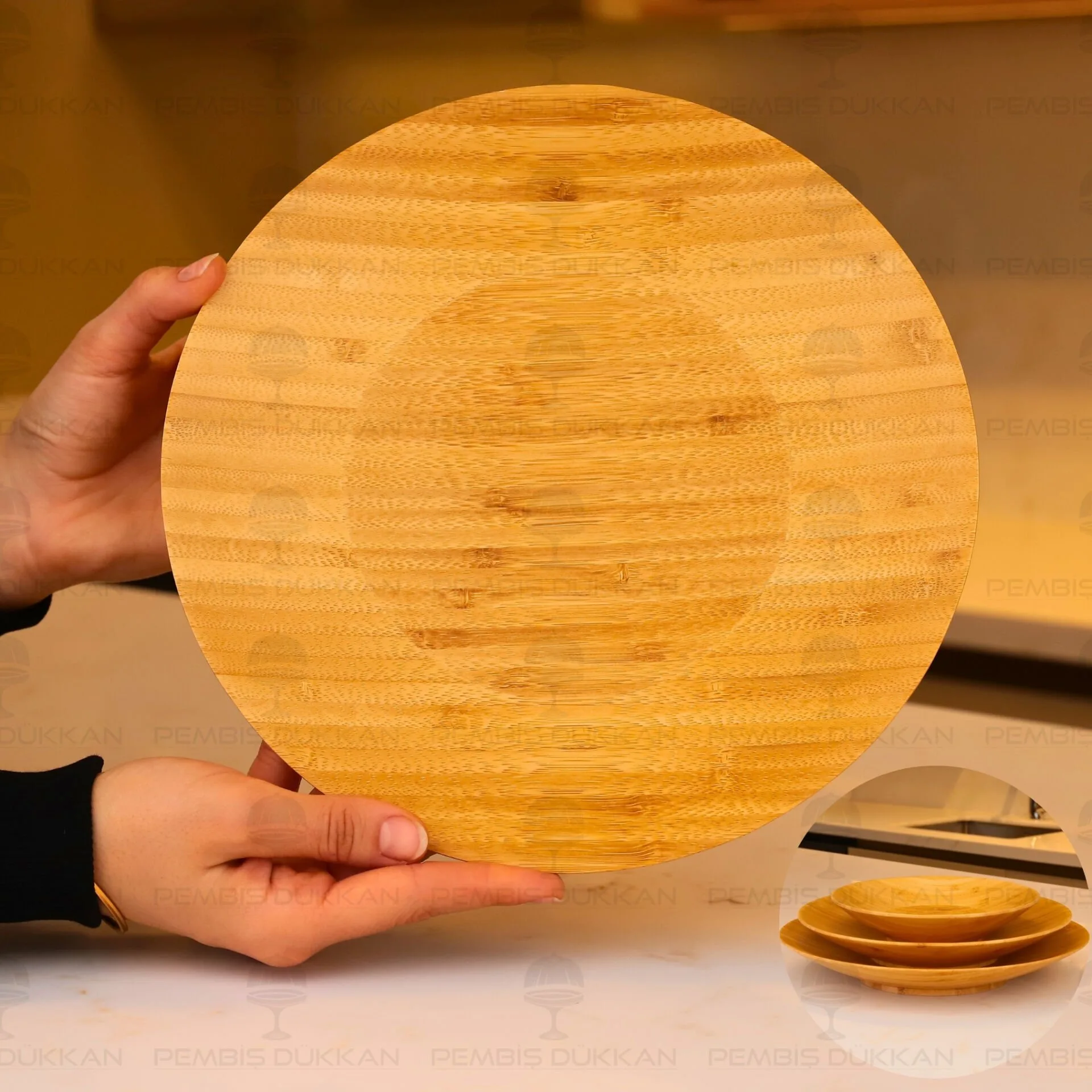 BAMBU 26.8CM SUNUM SERVİS TABAK (7B218)