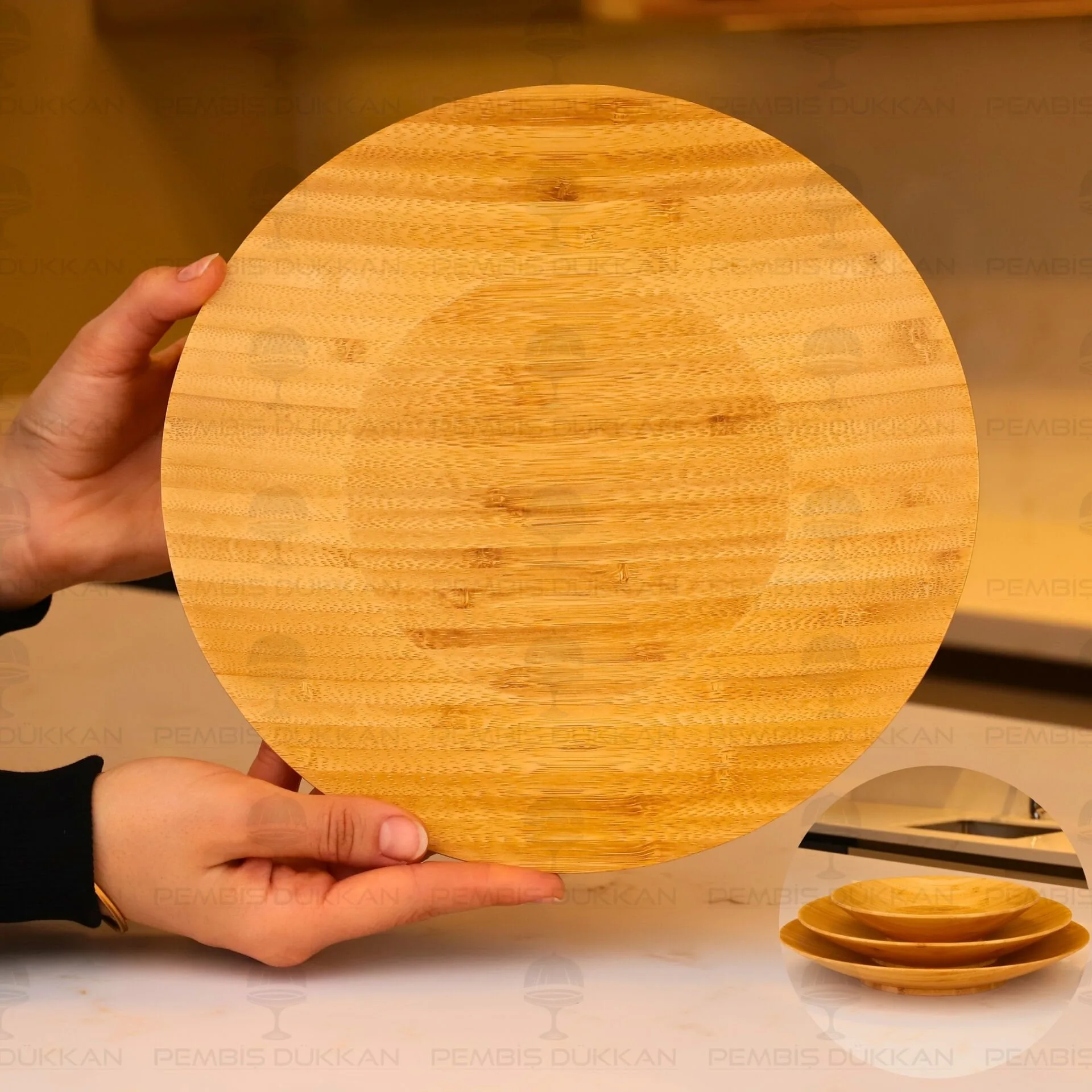 BAMBU 26.8CM SUNUM SERVİS TABAK (7B218)