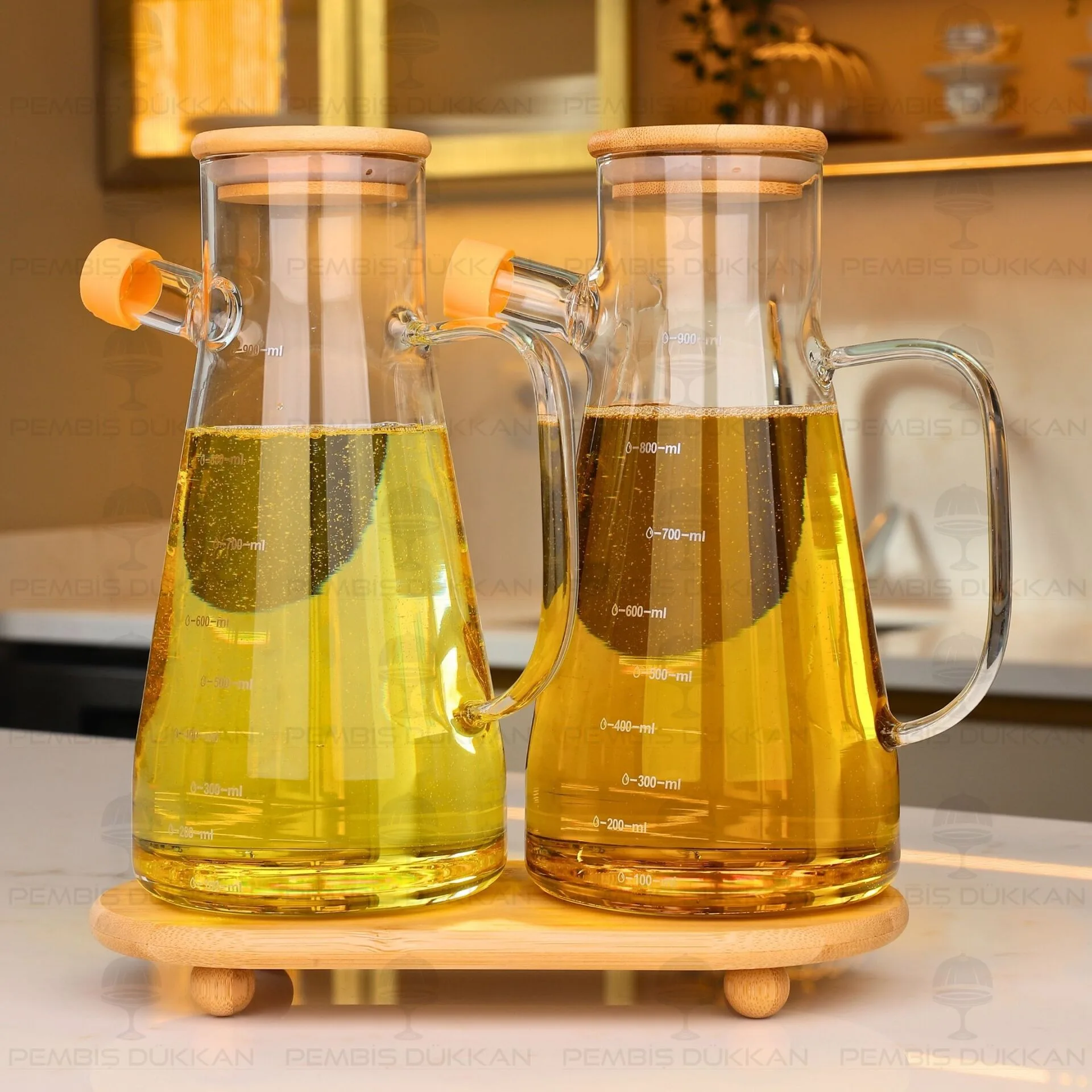 BAMBU ALTLIKLI, 2Lİ SERENİT BAMBU YAĞDANLIK SET (1113 + 1526)