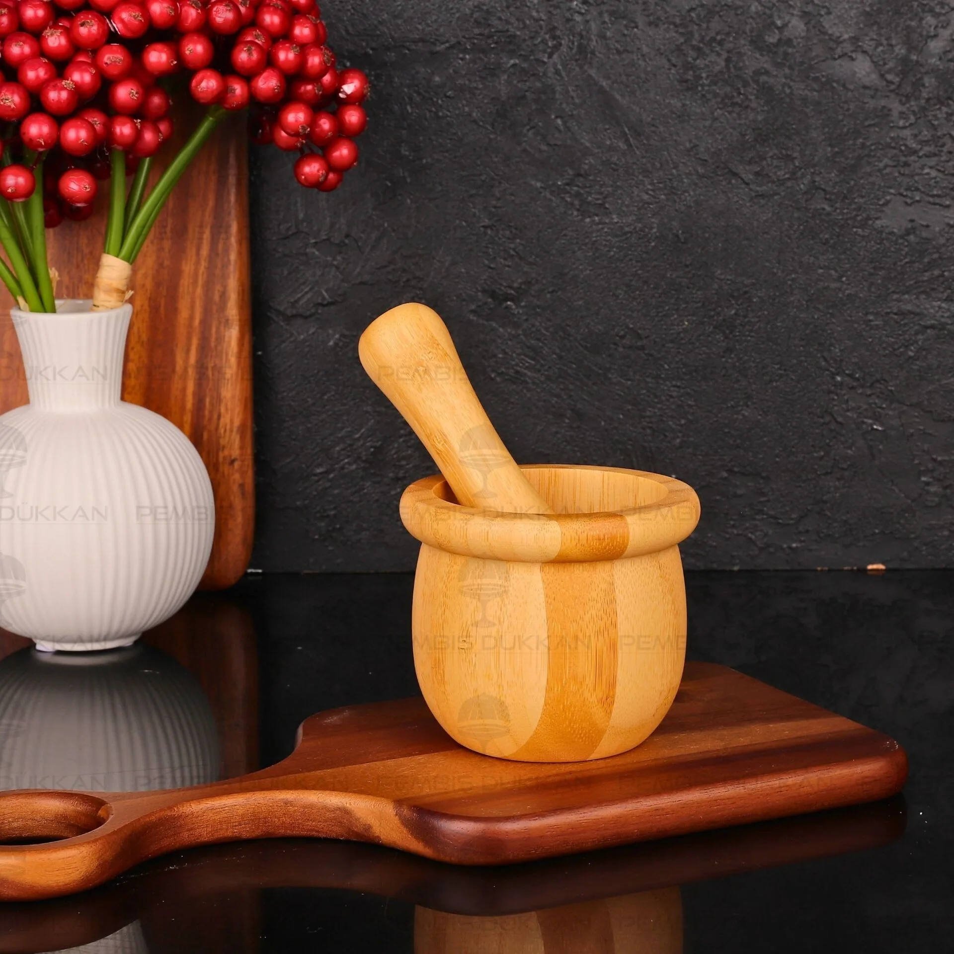 BAMBU MİNİMAL HAVAN (7B231)