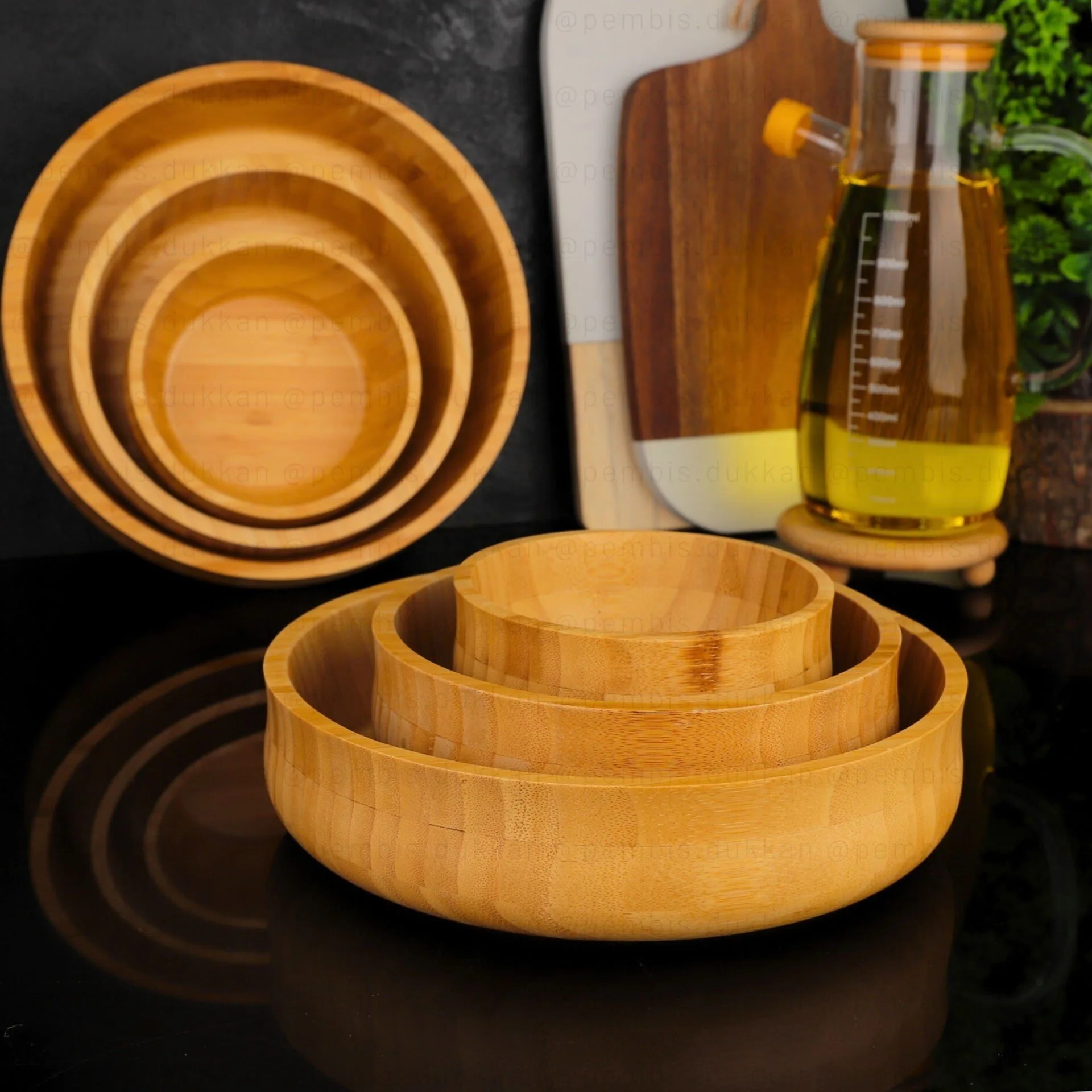 BAMBU ORTA BOHEM MISIR - CİPS & SALATA SERVİS, KASE (7B122)