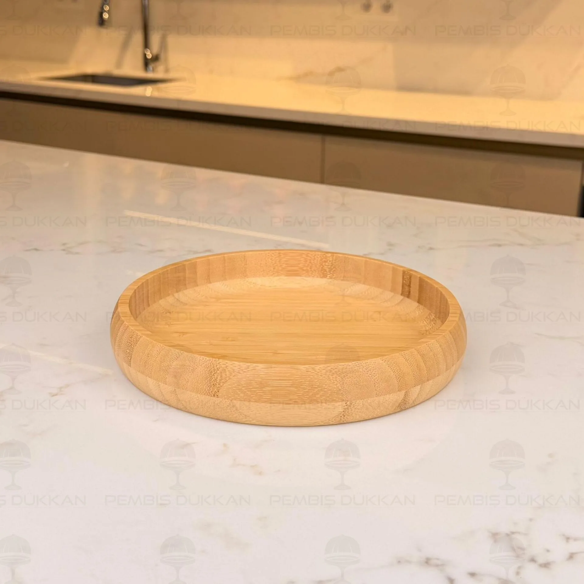 BAMBU YUVARLAK 22CM BASIK KASE (7B273)