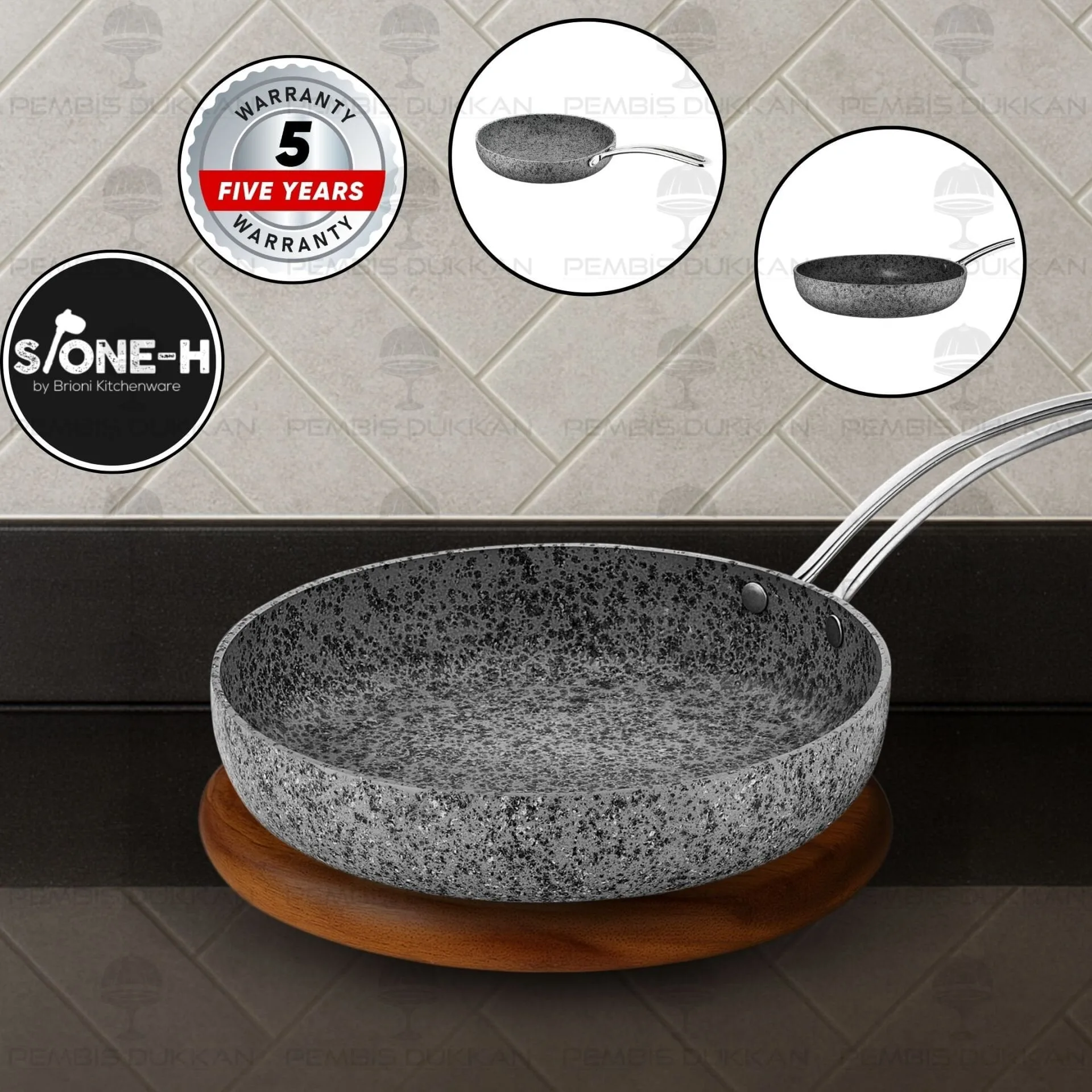 BRİONİ STONE-H 32 CM TAVA