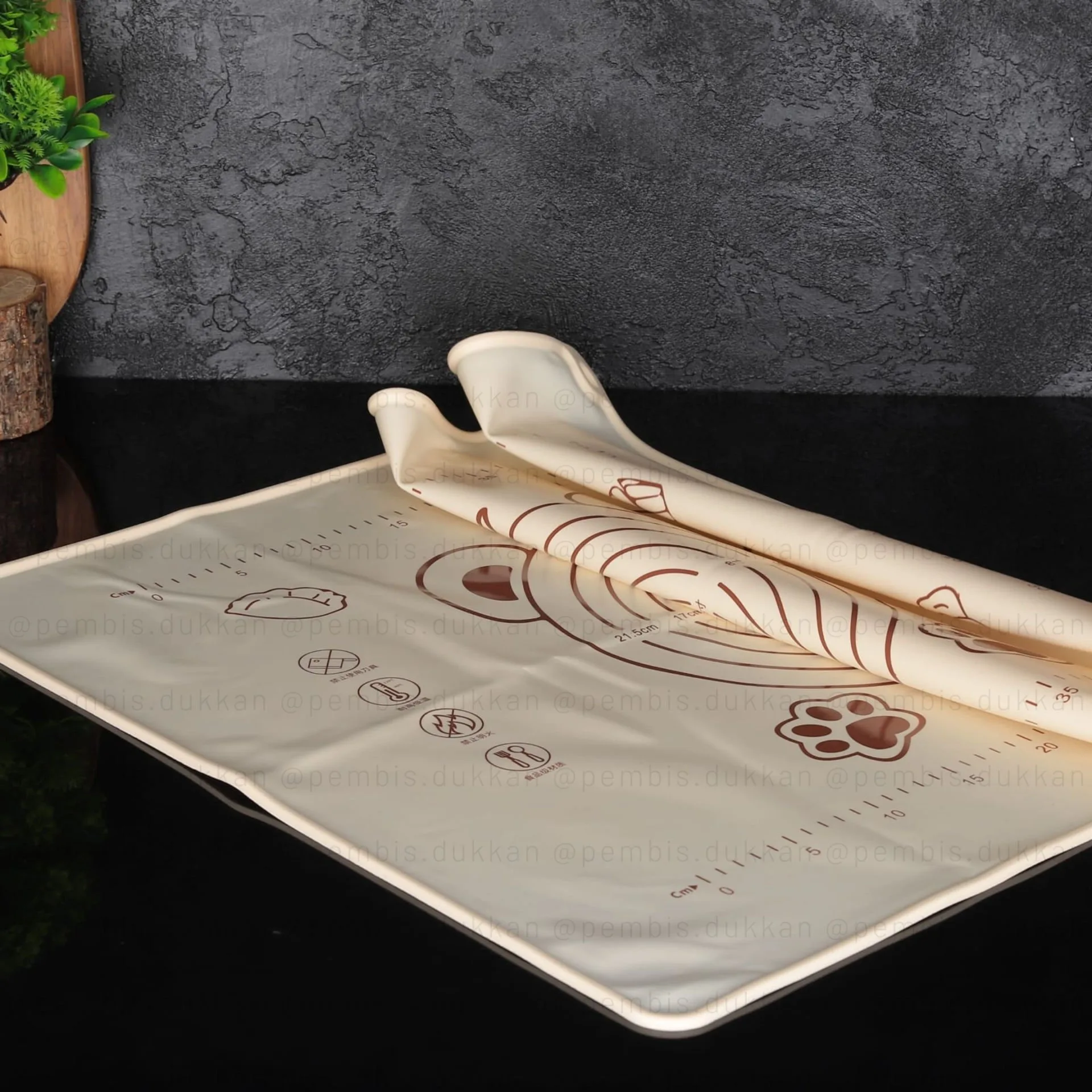 BÜYÜK BOY SİLİKON HAMUR MATI 35X55CM (727)