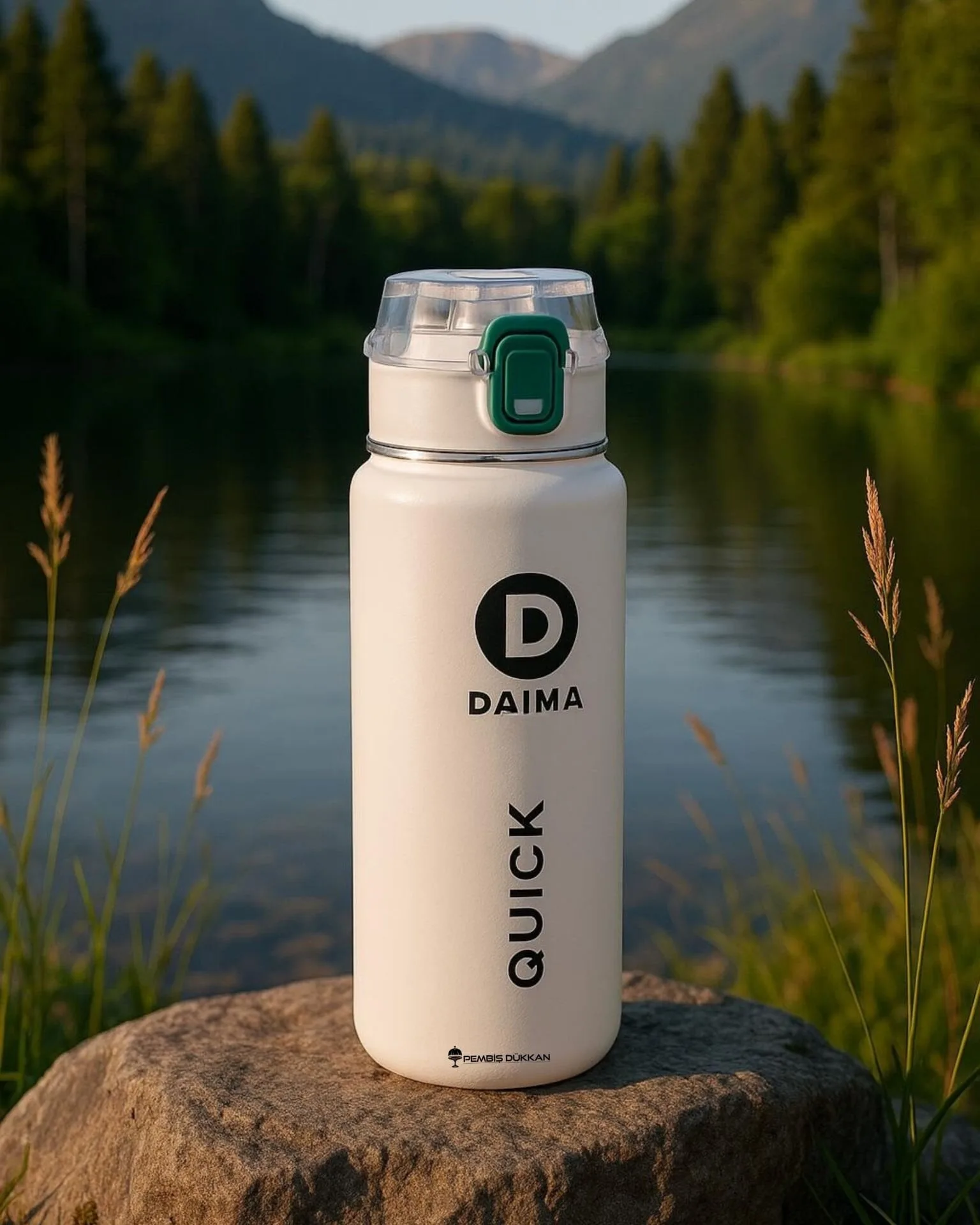 DAIMA QUİCK 650 ML BEYAZ TERMOS & MATARA