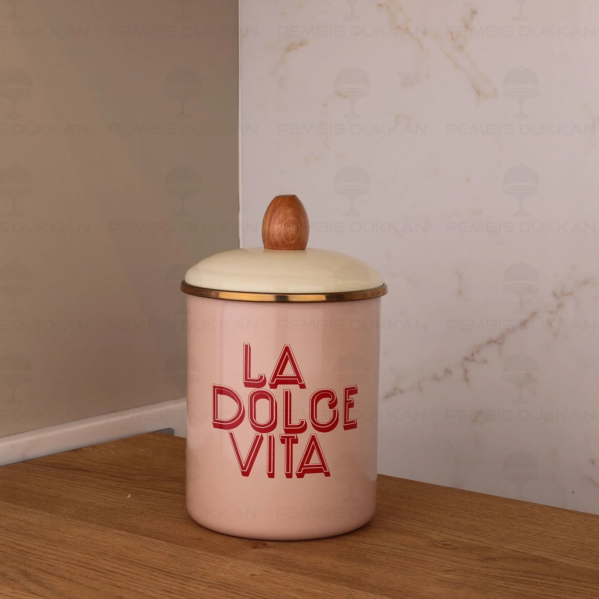 DOLCE VİTA EMAYE BÜYÜK BOY KAVANOZ