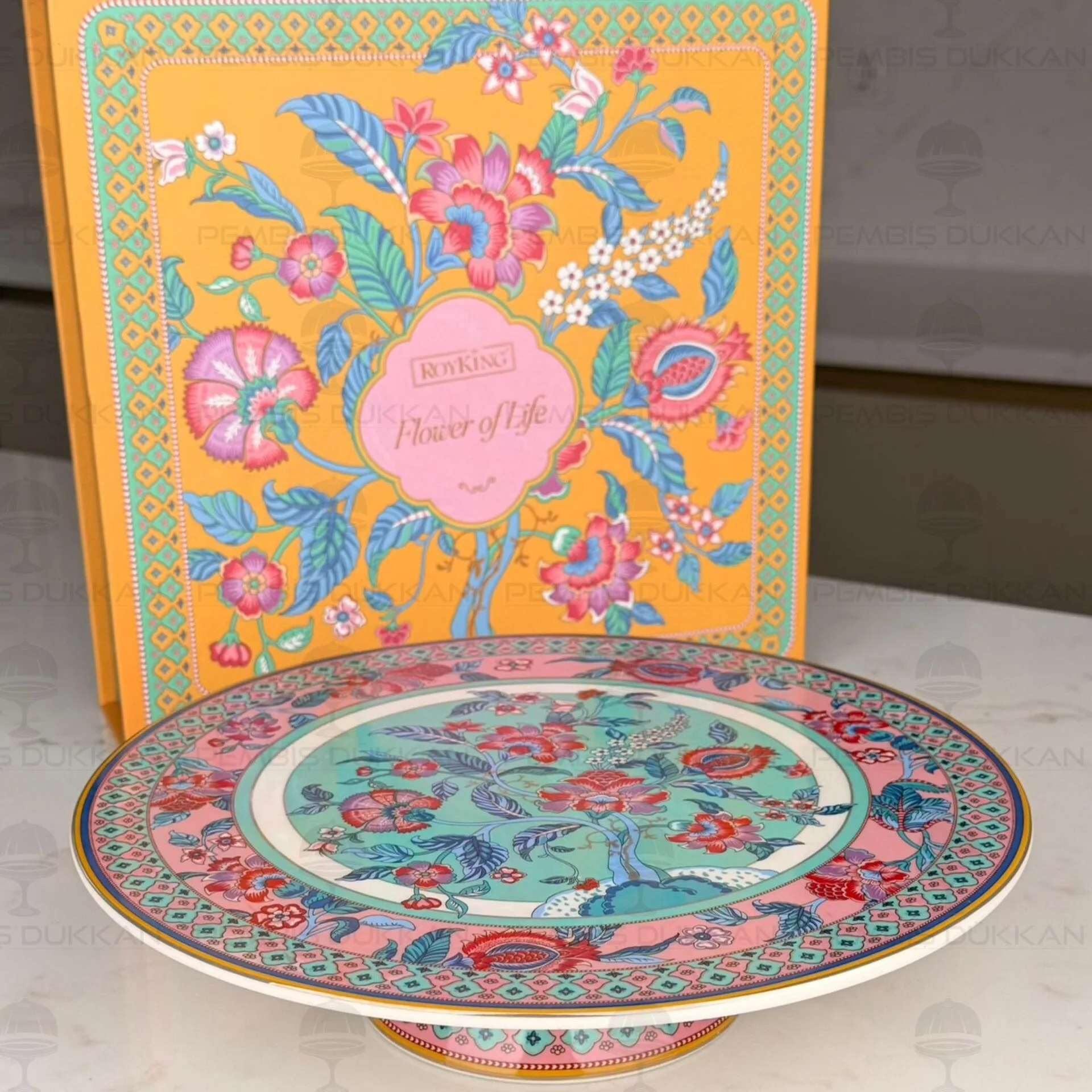 FLOWER OF LİFE AYAKLI PASTA STANDI