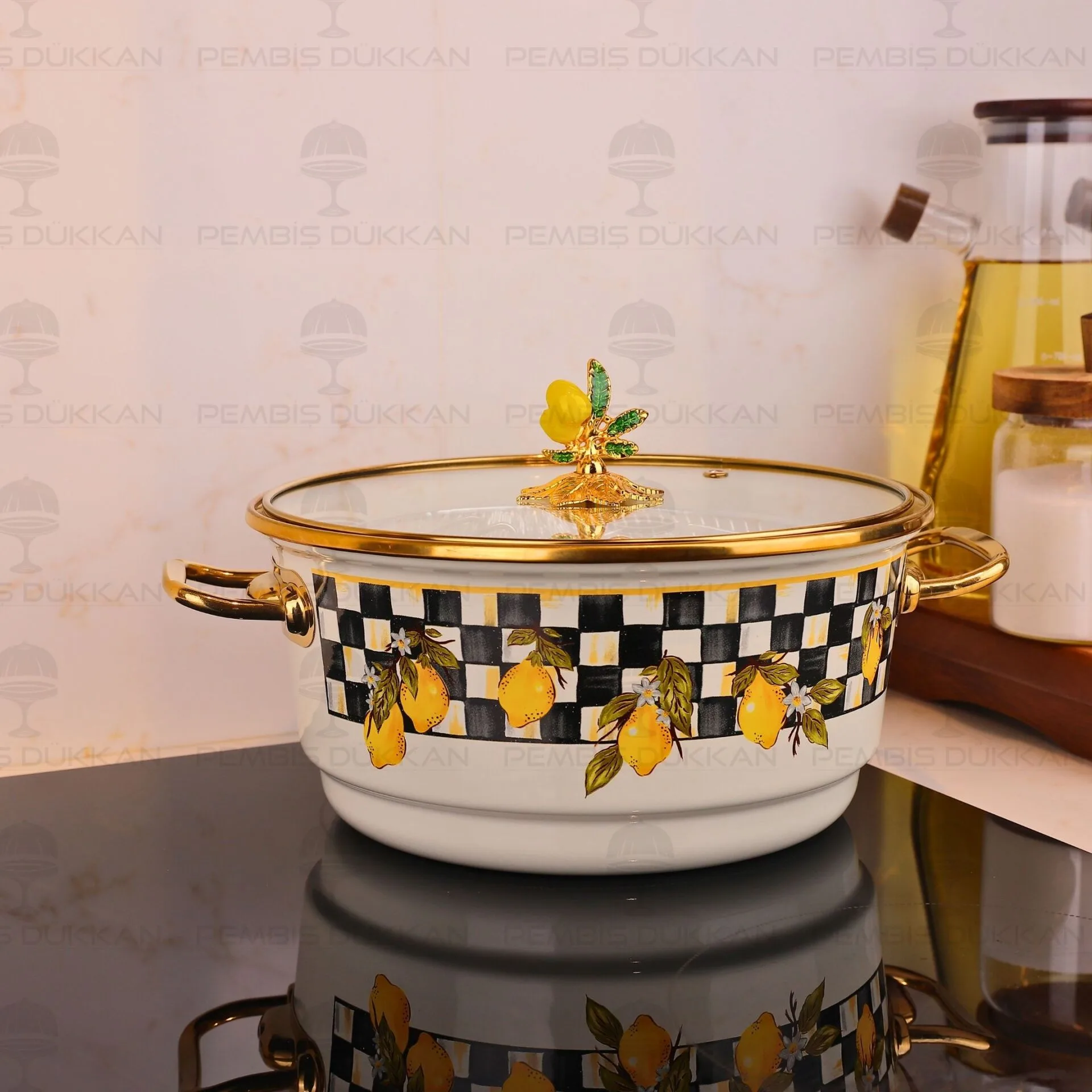 LİNDA EMAYE 22CM EMAYE KIZARTMA TENCERESİ