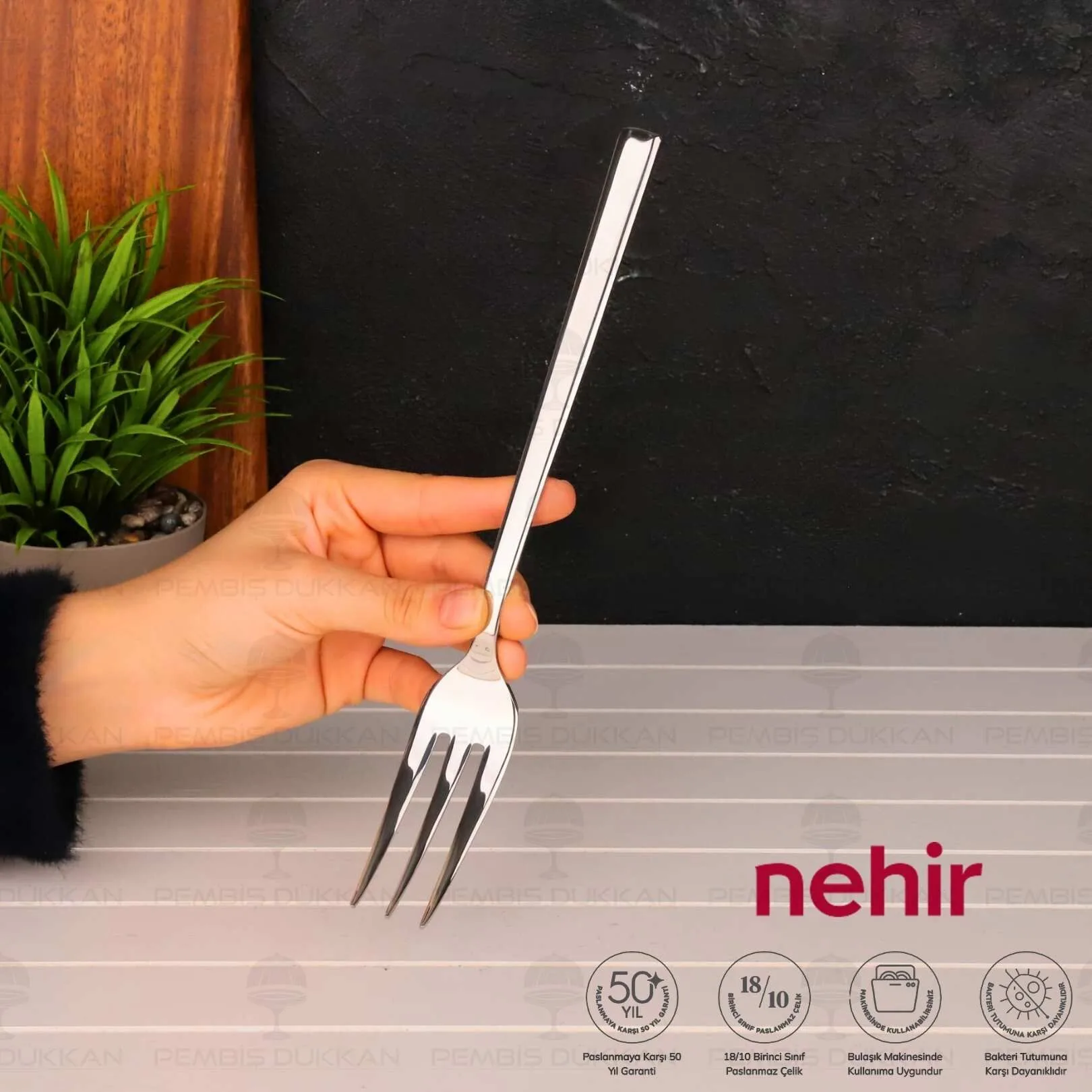 NEHİR DALYAN PASLANMAZ ÇELİK SERVİS ÇATALI