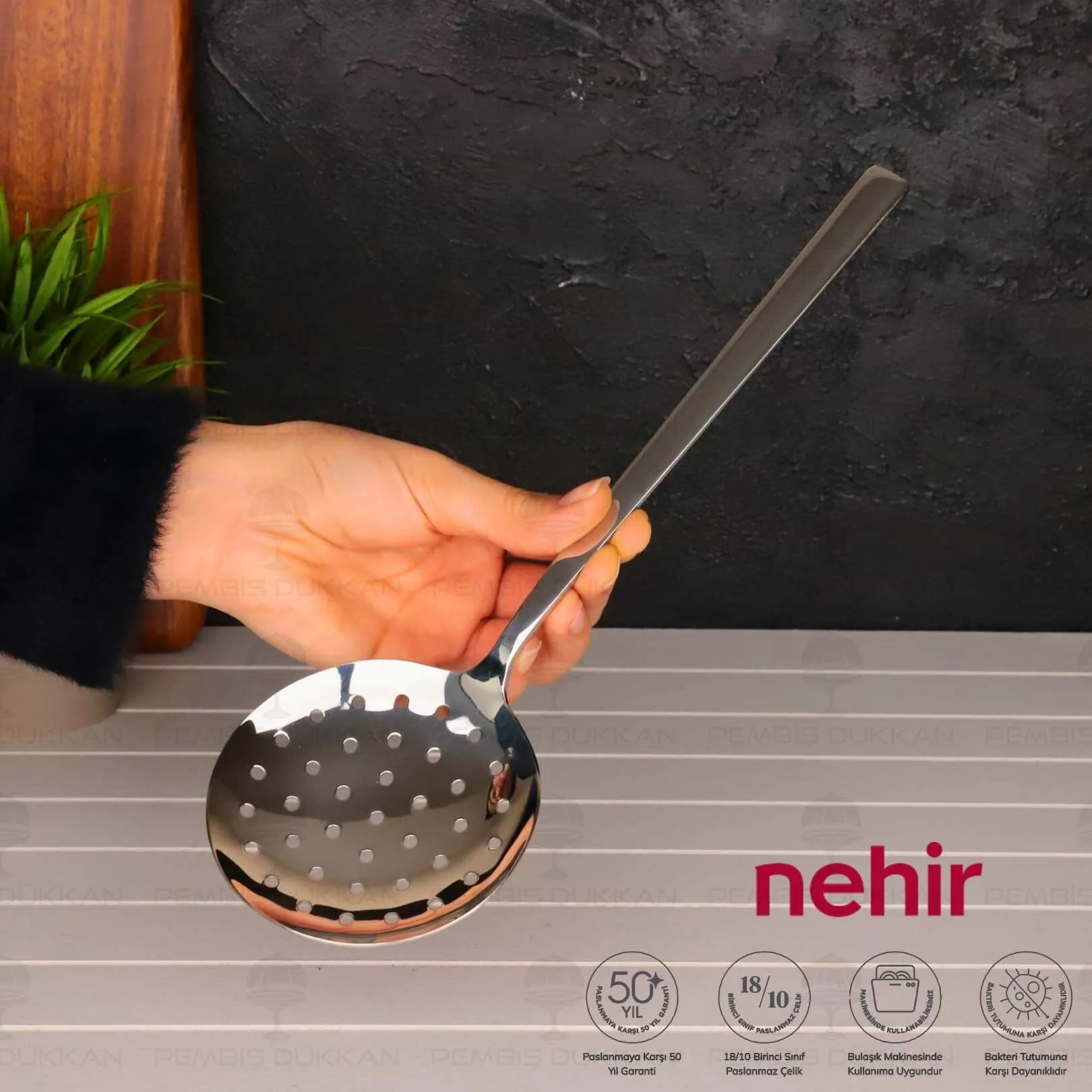 NEHİR DALYAN PASLANMAZ ÇELİK SERVİS KEVGİR