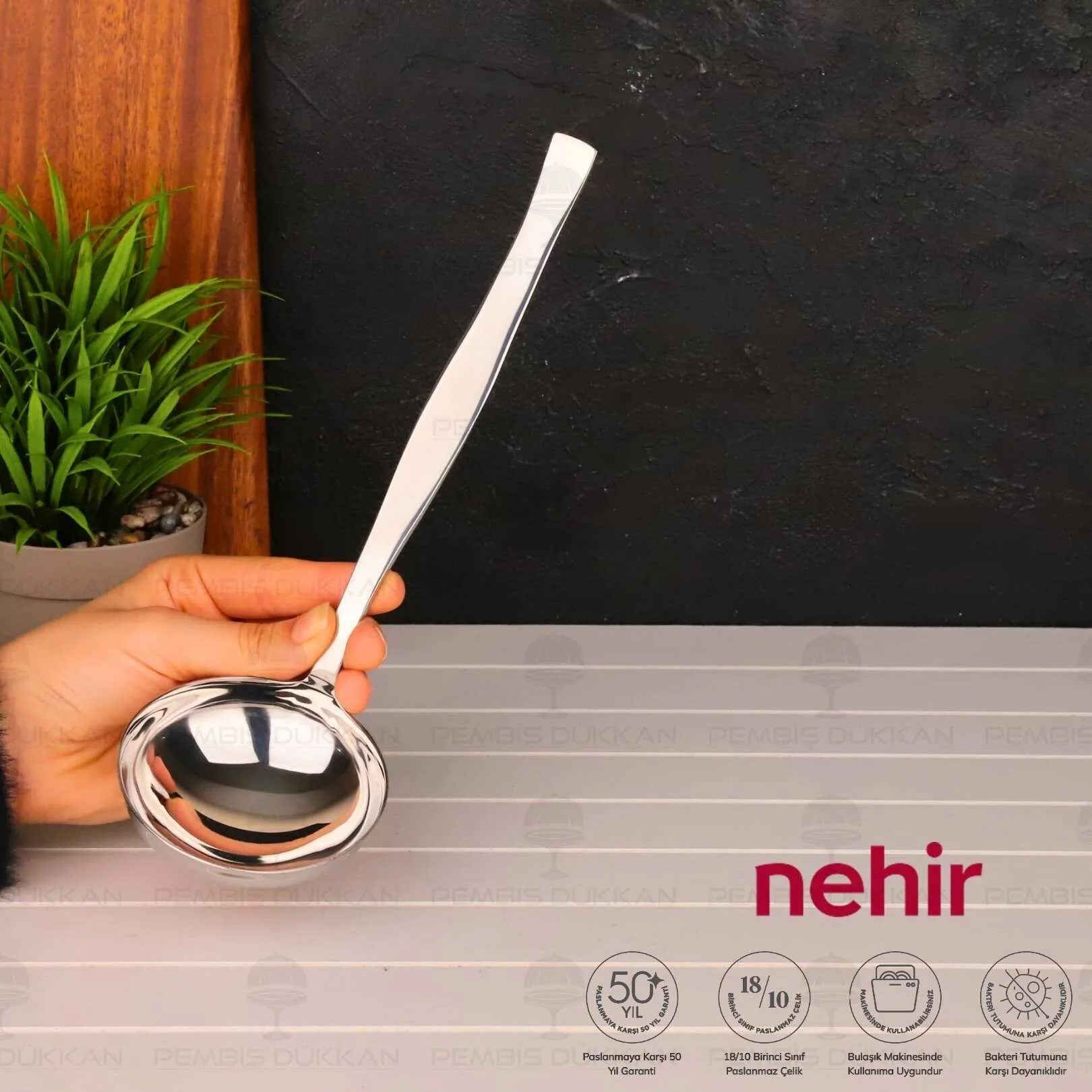 NEHİR ZARİF PASLANMAZ ÇELİK SERVİS KEPÇE
