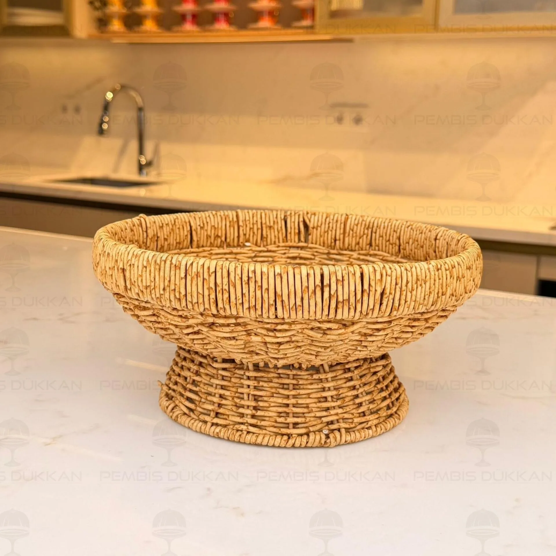 RATTAN AYAKLI MEYVELİK KÜÇÜK (970)