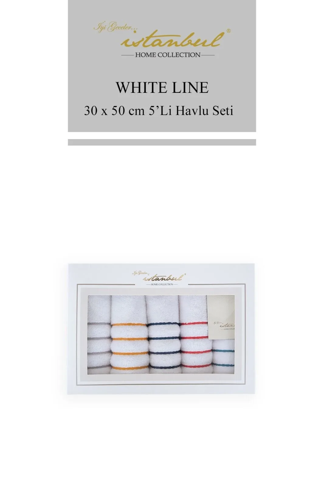 WHITE LİNE 30x50CM MUTFAK HAVLU SETİ